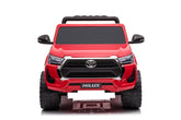 TPFLiving Elektro-Kinderauto Toyota Hilux rot - Kinderauto - Elektroauto - Ledersitz und Sicherheitsgurt